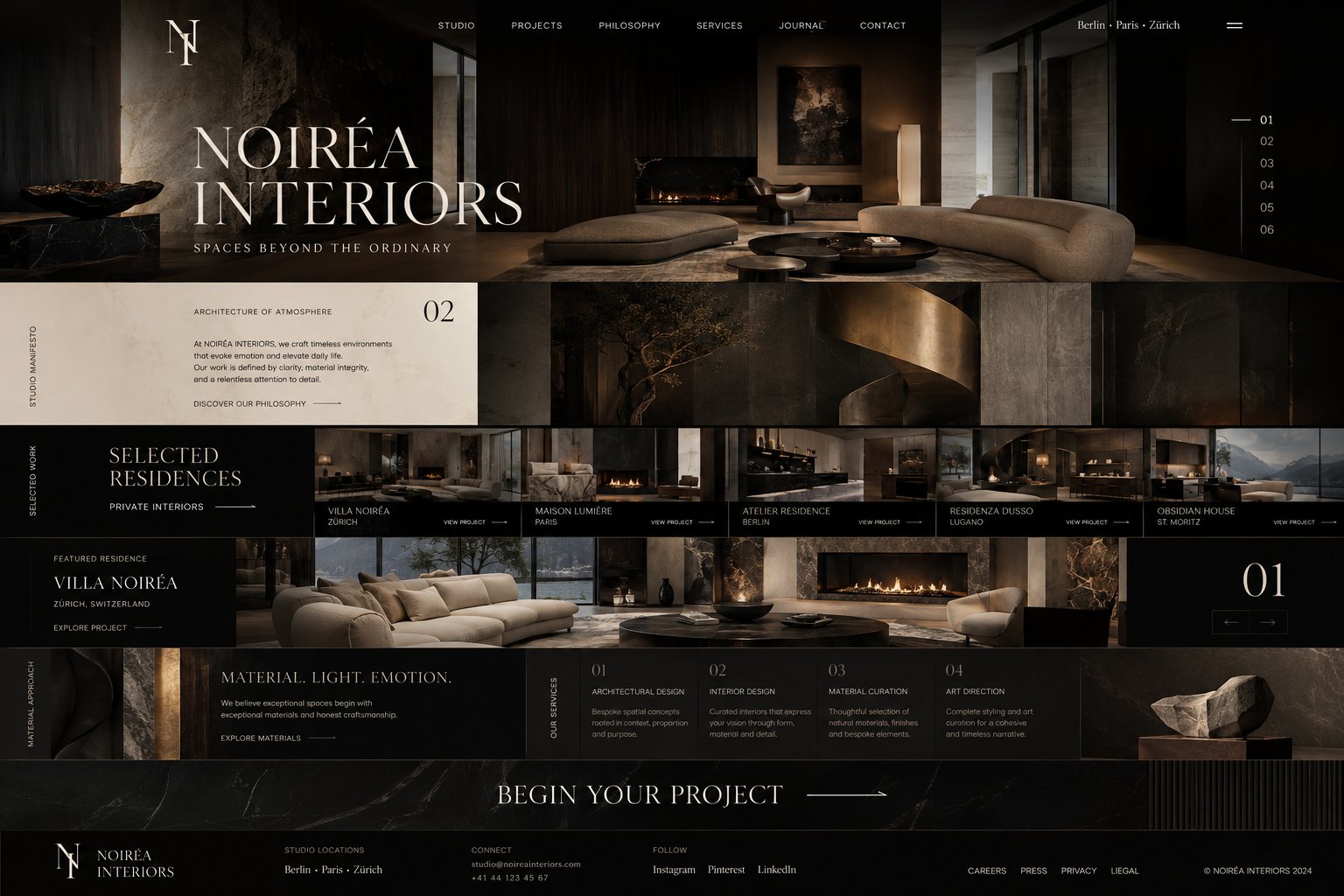 NOIRÉA Interiors – Interior Design Studio