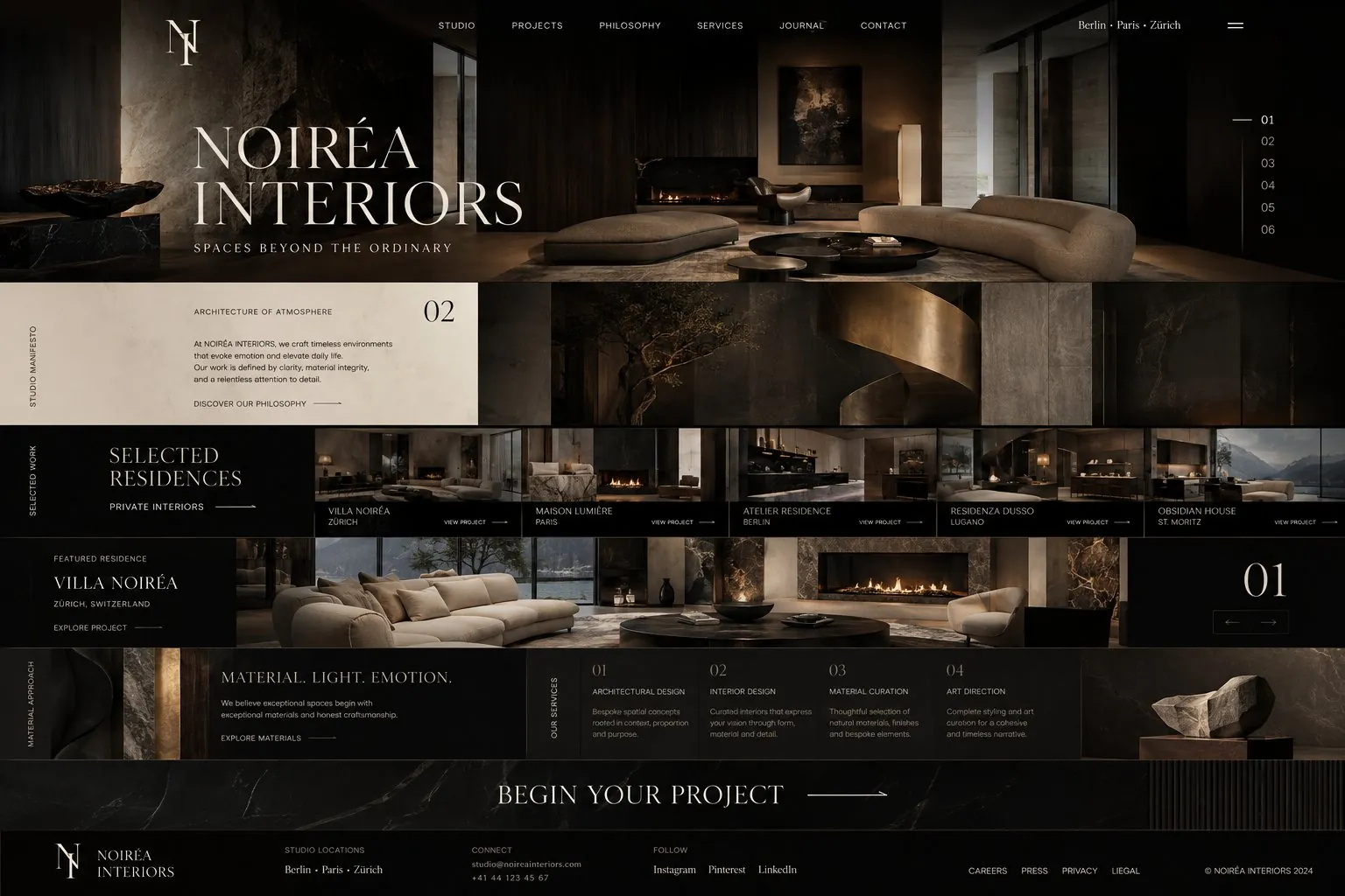 NOIRÉA Interiors – Interior Design Studio