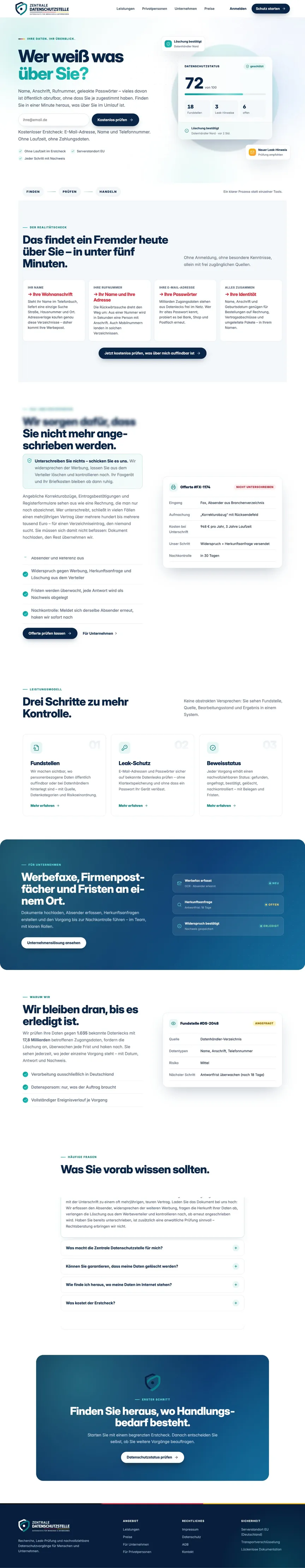 Zentrale Datenschutzstelle – Datenschutz-Plattform